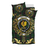 Sinclair Hunting 01 Tartan Crest Bedding Set - Golden Thistle Style
