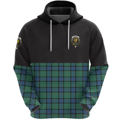 Sinclair Hunting Ancient Clan Half Of Tartan Hoodie