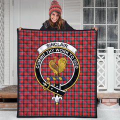 Sinclair Modern Tartan Crest Quilt