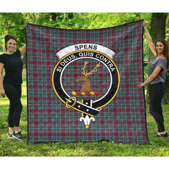 Spens (Spence) Tartan Crest Quilt