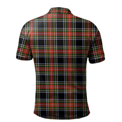 Stewart Black 01 Tartan Polo Shirt