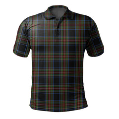 Stewart Black 02 Tartan Polo Shirt