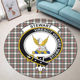 Stewart Dress Ancient Tartan Crest Round Rug