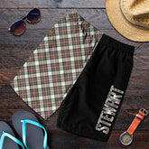 Stewart Dress Ancient Tartan Crest Men's Short - Cross Style