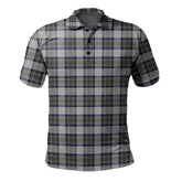 Stewart Dress Blue Tartan Polo Shirt