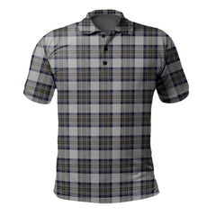 Stewart Dress Blue Tartan Polo Shirt