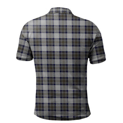 Stewart Dress Blue Tartan Polo Shirt