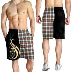 Stewart Dress Modern Tartan Crest Men's Short PM8