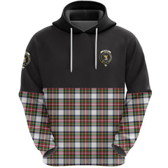 Stewart Dress Modern Clan Half Of Tartan Hoodie