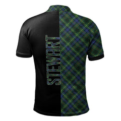 Stewart Hunting Modern Tartan Polo Shirt Half of Me - Cross Style