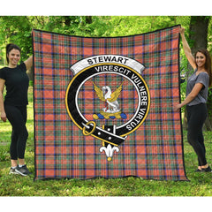 Stewart Royal Ancient Tartan Crest Quilt
