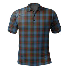 Stewart Royal Blue Tartan Polo Shirt