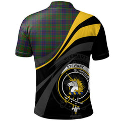 Stewart of Appin Hunting Tartan Polo Shirt - Royal Coat Of Arms Style