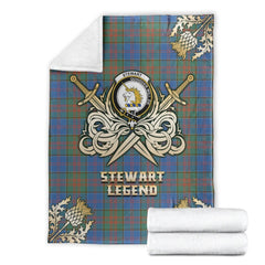 Stewart of Appin Hunting Ancient Tartan Gold Courage Symbol Blanket