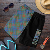 Stewart of Appin Hunting Ancient Tartan Crest Men's Short - Cross Style