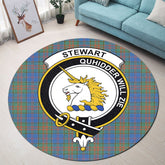 Stewart of Appin Hunting Ancient Tartan Crest Round Rug