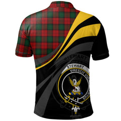 Stewart of Atholl Tartan Polo Shirt - Royal Coat Of Arms Style