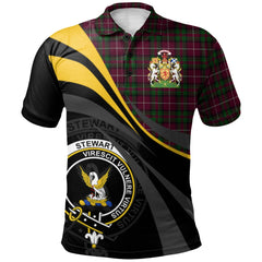Stewart of Bute Hunting Tartan Polo Shirt - Royal Coat Of Arms Style