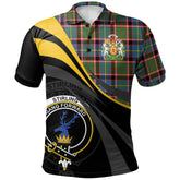 Stirling Bannockburn Tartan Polo Shirt - Royal Coat Of Arms Style