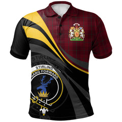 Stirling of Keir Tartan Polo Shirt - Royal Coat Of Arms Style
