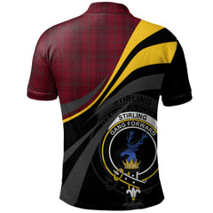Stirling of Keir Tartan Polo Shirt - Royal Coat Of Arms Style