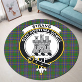 Strange of Balkaskie Tartan Crest Round Rug