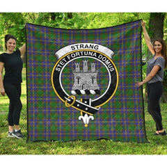 Strange of Balkaskie Tartan Crest Quilt