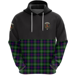 Sutherland Modern Clan Half Of Tartan Hoodie