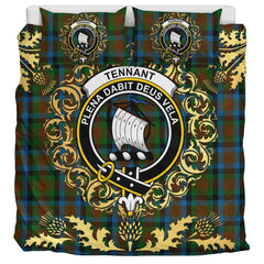 Tennant 02 Tartan Crest Bedding Set - Golden Thistle Style
