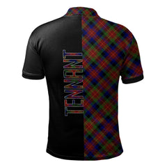 Tennant Tartan Polo Shirt Half of Me - Cross Style