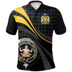 Urquhart Modern Tartan Polo Shirt - Royal Coat Of Arms Style
