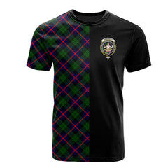 Urquhart Modern Tartan T-Shirt Half of Me - Cross Style
