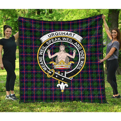 Urquhart Modern Tartan Crest Quilt