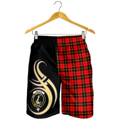 Wallace Hunting Red Tartan Crest Men's Short PM8