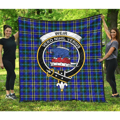 Weir Modern Tartan Crest Quilt