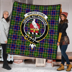 Whitefoord Modern Tartan Crest Quilt