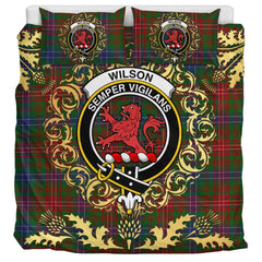 Wilson 03 Tartan Crest Bedding Set - Golden Thistle Style