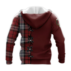 Brodie Dress Tartan Hoodie - Lion Rampant And Celtic Thistle Style