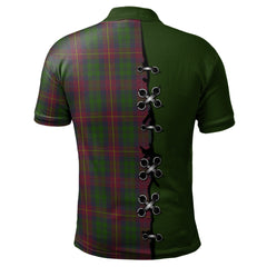 Cairns Tartan Polo Shirt - Lion Rampant And Celtic Thistle Style