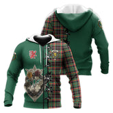 Cumming Hunting Ancient Tartan Hoodie - Lion Rampant And Celtic Thistle Style