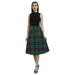 Forsyth Modern Tartan Aoede Crepe Skirt