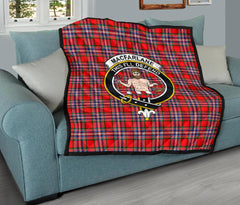 MacFarlane Modern Tartan Crest Quilt