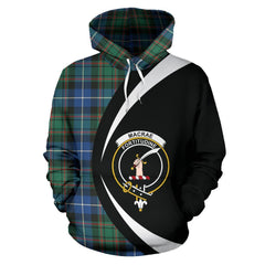 MacRae Hunting Ancient Tartan Crest Hoodie - Circle Style