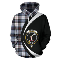MacRae Dress Modern Tartan Crest Hoodie - Circle Style