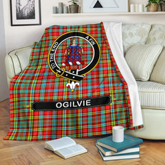Ogilvie Family Tartan Crest Blankets