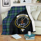 Davidson of Tulloch Tartan Crest Blanket - 3 Sizes