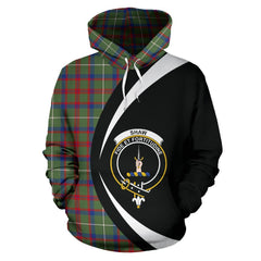 Shaw Green Modern Tartan Crest Hoodie - Circle Style
