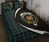 Baillie Modern Tartan Crest Circle Style Quilt Bed Set