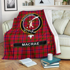 MacRae Tartan Crest Blanket - 3 Sizes