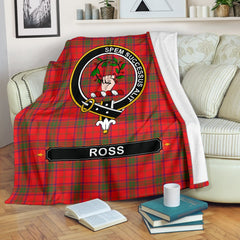 Ross Family Tartan Crest Blankets
